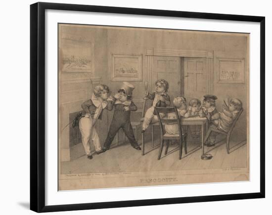 Precocity, 1827-David Claypoole Johnston-Framed Giclee Print