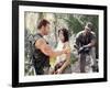 PREDATOR, 1987 directed by JOHN McTIERNAN Arnold Scharzenegger, Elpidia Carrillo and Carl Weathers -null-Framed Photo