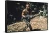 PREDATOR, 1987 directed by JOHN McTIERNAN Arnold Scharzenegger (photo)-null-Framed Stretched Canvas