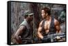 PREDATOR, 1987 directed by JOHN McTIERNAN Carl Weathers and Arnold Scharzenegger (photo)-null-Framed Stretched Canvas