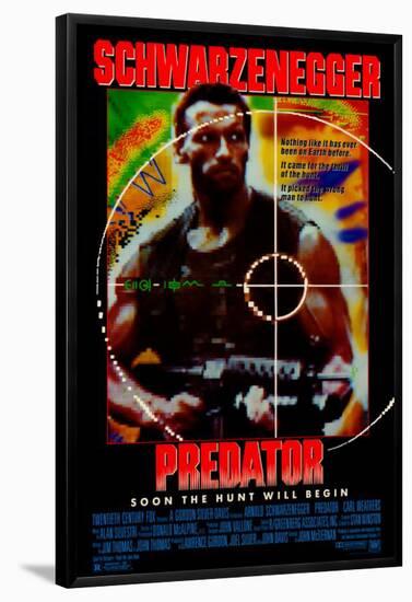 Predator-null-Framed Poster