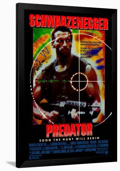 Predator-null-Framed Poster