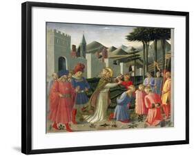 Predella Depicting St Nicholas Saving Three Men Sentenced to Be Beheaded-null-Framed Giclee Print