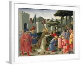 Predella Depicting St Nicholas Saving Three Men Sentenced to Be Beheaded-null-Framed Giclee Print