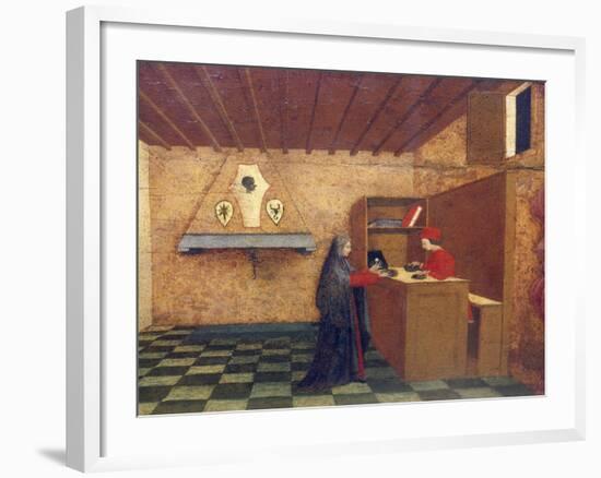 Predella of Miracle of Profaned Host-Paolo Uccello-Framed Giclee Print