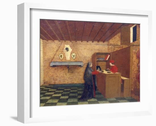 Predella of Miracle of Profaned Host-Paolo Uccello-Framed Giclee Print