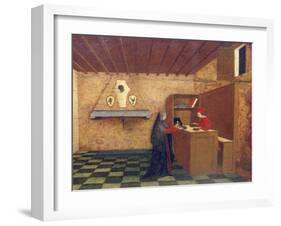 Predella of Miracle of Profaned Host-Paolo Uccello-Framed Giclee Print