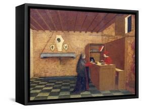 Predella of Miracle of Profaned Host-Paolo Uccello-Framed Stretched Canvas