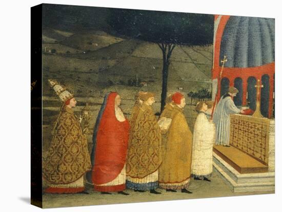 Predella of Miracle of Profaned Host-Paolo Uccello-Stretched Canvas