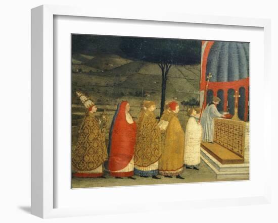 Predella of Miracle of Profaned Host-Paolo Uccello-Framed Giclee Print