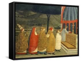 Predella of Miracle of Profaned Host-Paolo Uccello-Framed Stretched Canvas