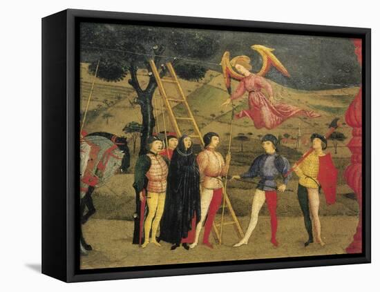 Predella of Miracle of Profaned Host-Paolo Uccello-Framed Stretched Canvas