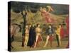 Predella of Miracle of Profaned Host-Paolo Uccello-Stretched Canvas