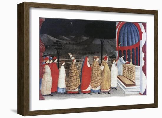 Predella of the Miracle of the Profaned Host-Paolo Uccello-Framed Giclee Print