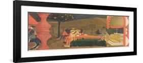 Predella of the Profanation of the Host: the Body of the Jewish Pawnbroker Guarded by Angels and De-Paolo Uccello-Framed Giclee Print