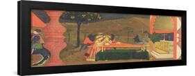 Predella of the Profanation of the Host: the Body of the Jewish Pawnbroker Guarded by Angels and De-Paolo Uccello-Framed Premium Giclee Print