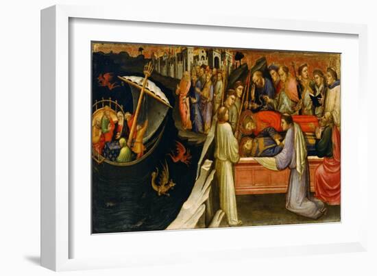 Predella Panel Representing Scenes from the Legend of Saint Stephen, 1408-Mariotto di Nardo-Framed Giclee Print