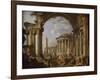 Prédication dans des ruines antiques-Giovanni Paolo Pannini-Framed Giclee Print