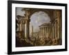 Prédication dans des ruines antiques-Giovanni Paolo Pannini-Framed Giclee Print