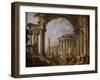 Prédication dans des ruines antiques-Giovanni Paolo Pannini-Framed Giclee Print