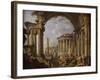 Prédication dans des ruines antiques-Giovanni Paolo Pannini-Framed Giclee Print