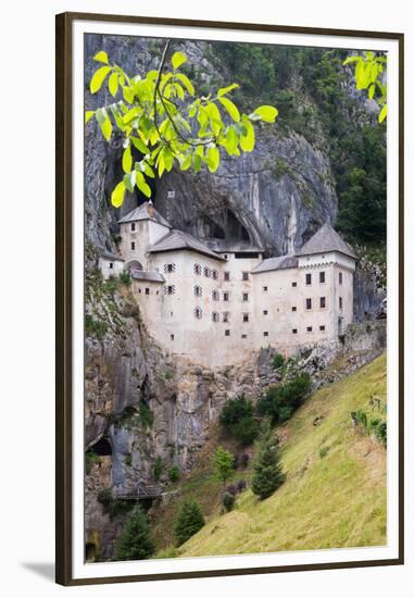 Predjama, Inner Carniola, Slovenia. Predjama Castle, built into the opening of a cave.-null-Framed Premium Photographic Print