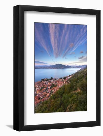 Predore, province of Bergamo, Italy.-ClickAlps-Framed Photographic Print