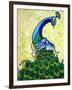 Preening Peacock-Megan Aroon Duncanson-Framed Art Print