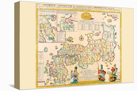 Prefectures & the Peoples of Japan-Engelbert Kaempfer-Stretched Canvas