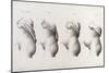 Pregnancy, Trimesters, Illustration, 1822-Science Source-Mounted Giclee Print