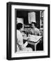 Pregnant Mrs. Jane Dill, After Being Told the Chemical Wafer on Tongue Indicates Baby is a Girl-Wallace Kirkland-Framed Photographic Print