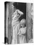 Pregnant Sharecropper's Wife Standing in Doorway of Wooden Shack with Daughter, the Depression-Arthur Rothstein-Stretched Canvas