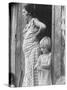 Pregnant Sharecropper's Wife Standing in Doorway of Wooden Shack with Daughter, the Depression-Arthur Rothstein-Stretched Canvas