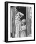 Pregnant Sharecropper's Wife Standing in Doorway of Wooden Shack with Daughter, the Depression-Arthur Rothstein-Framed Photographic Print