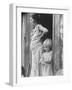 Pregnant Sharecropper's Wife Standing in Doorway of Wooden Shack with Daughter, the Depression-Arthur Rothstein-Framed Photographic Print