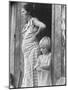 Pregnant Sharecropper's Wife Standing in Doorway of Wooden Shack with Daughter, the Depression-Arthur Rothstein-Mounted Photographic Print