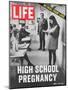 Pregnant Teenager Reading in Front of Class, April 2, 1971-Ralph Crane-Mounted Photographic Print