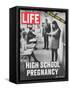 Pregnant Teenager Reading in Front of Class, April 2, 1971-Ralph Crane-Framed Stretched Canvas