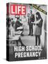 Pregnant Teenager Reading in Front of Class, April 2, 1971-Ralph Crane-Stretched Canvas