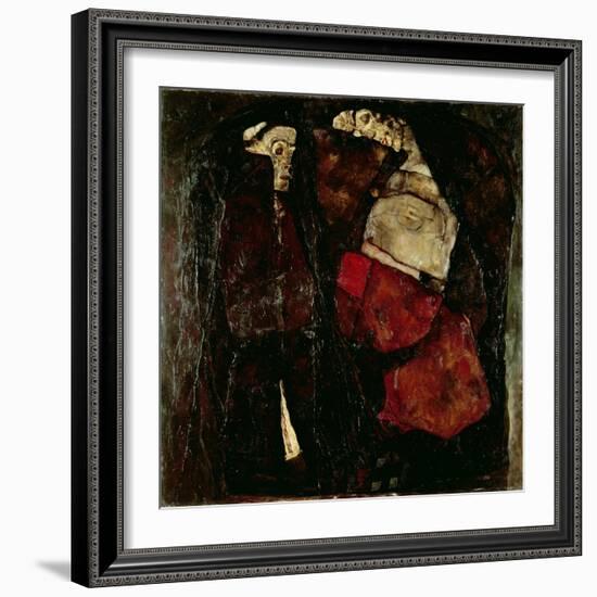 Pregnant Woman and Death, 1911-Egon Schiele-Framed Giclee Print