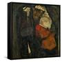 Pregnant Woman and Death-Egon Schiele-Framed Stretched Canvas