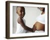 Pregnant Woman And Son-Ian Boddy-Framed Photographic Print