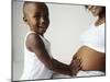 Pregnant Woman And Son-Ian Boddy-Mounted Photographic Print