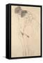 Pregnant Woman with Man: Study for Hoffnung I, C.1903-4-Gustav Klimt-Framed Stretched Canvas