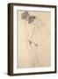 Pregnant Woman with Man: Study for Hoffnung I, C.1903-4-Gustav Klimt-Framed Giclee Print