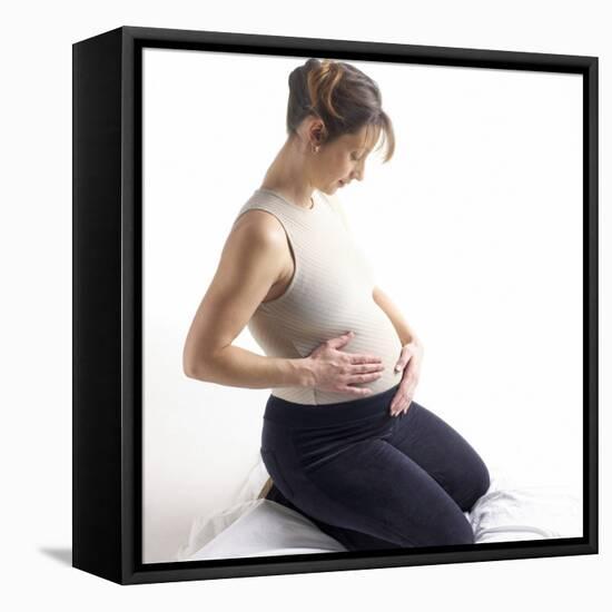 Pregnant Woman-Tony McConnell-Framed Stretched Canvas