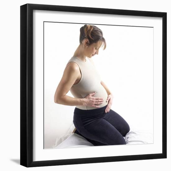 Pregnant Woman-Tony McConnell-Framed Premium Photographic Print