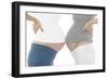 Pregnant Women's Abdomens-Science Photo Library-Framed Photographic Print