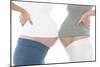 Pregnant Women's Abdomens-Science Photo Library-Mounted Photographic Print