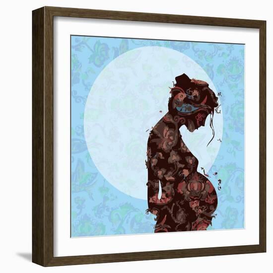 Pregnant-Teofilo Olivieri-Framed Giclee Print